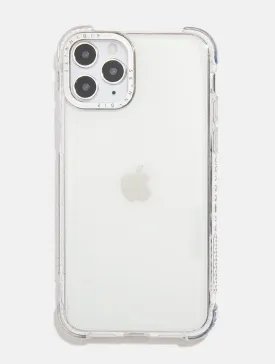 Clear Shock Case With Silver Camera Hole