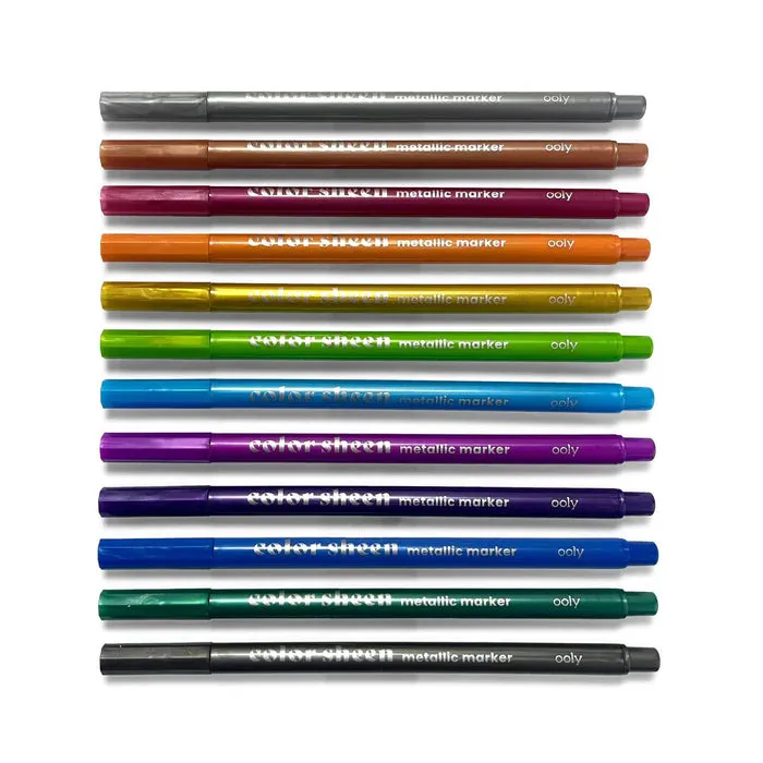 Color Sheen Metallic Felt Tip Markers