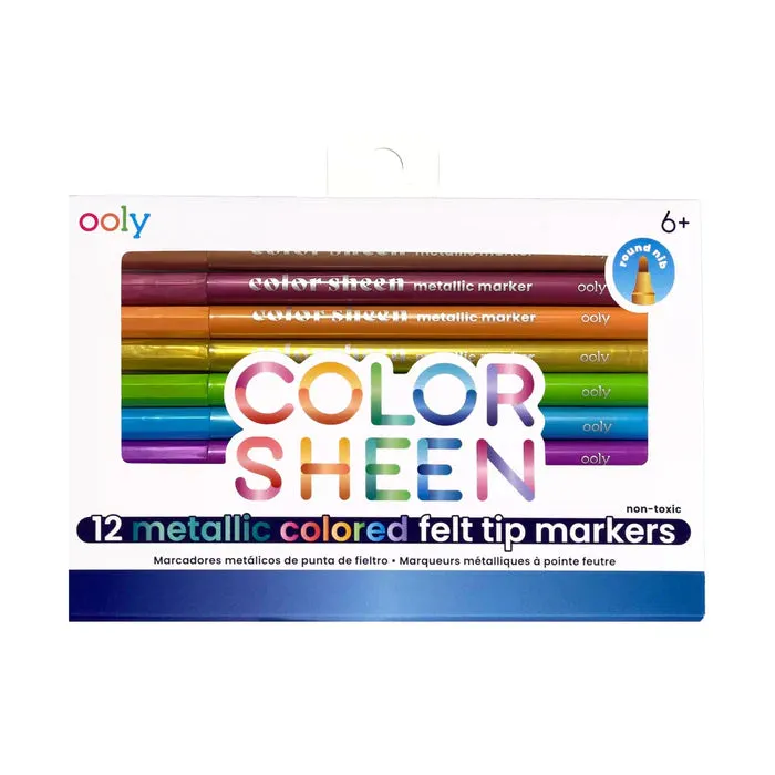 Color Sheen Metallic Felt Tip Markers