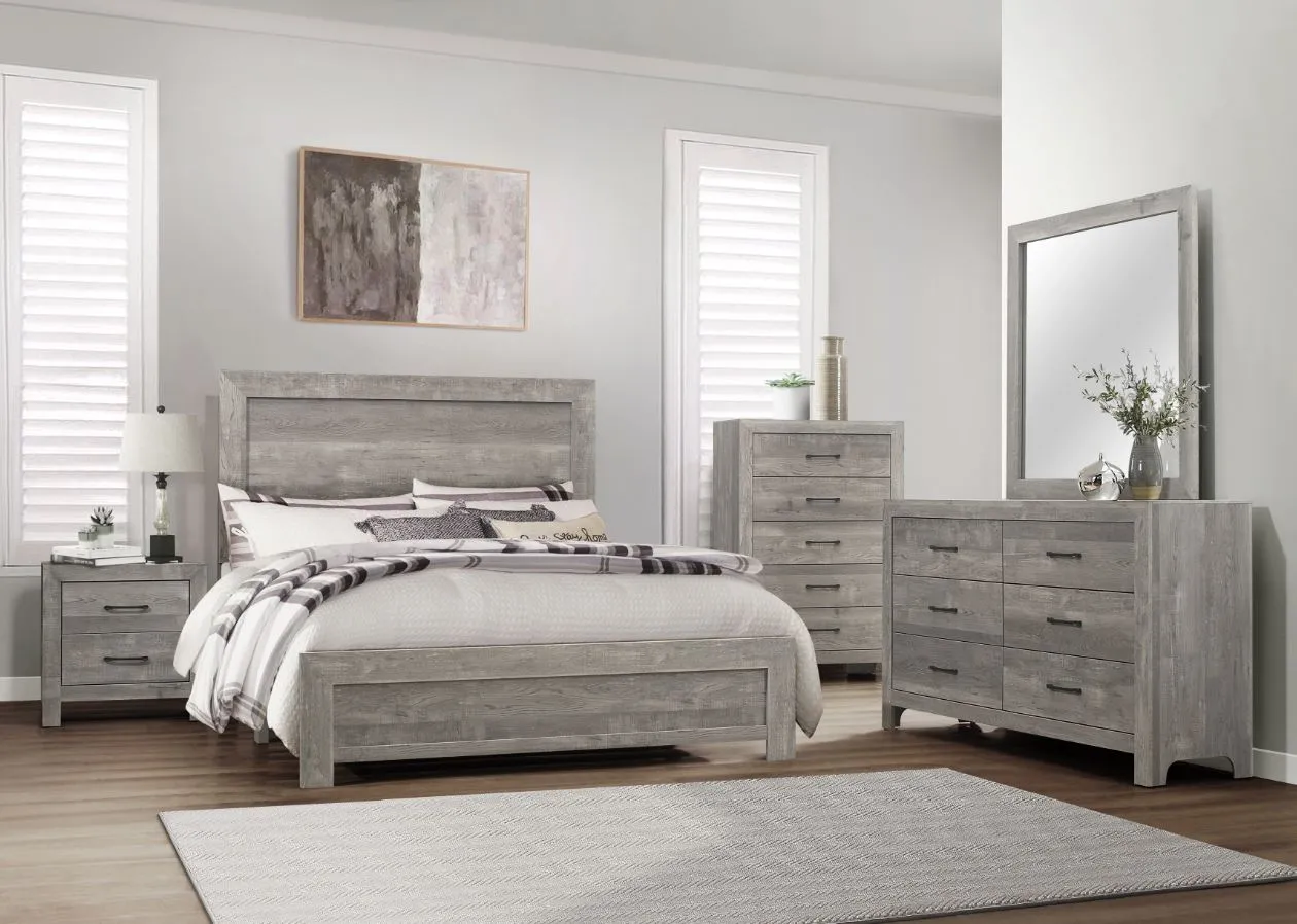 Corbin Queen Bed and Dresser with Mirror