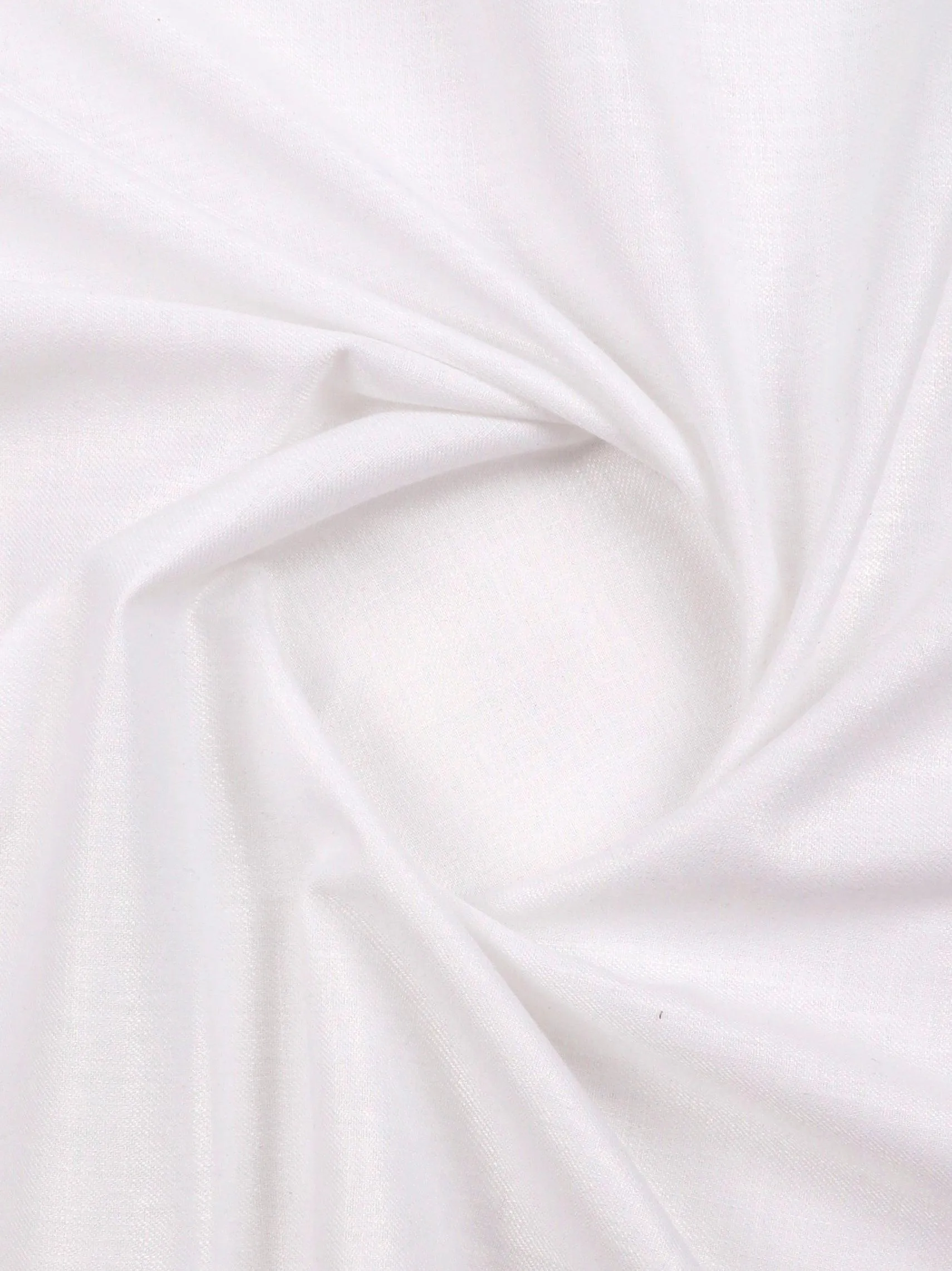 Cotton White Plain Suiting Fabric Glamour