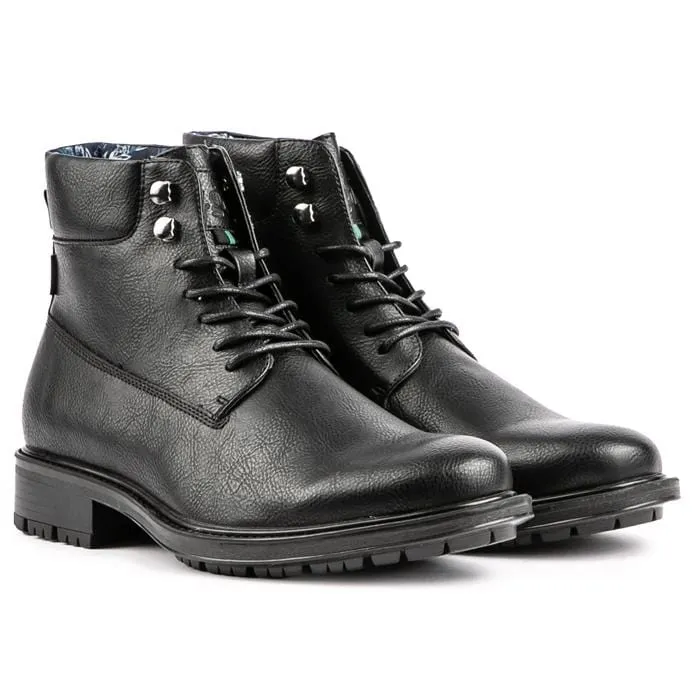 Cress Men's Vegan Leather Work Boots | Black