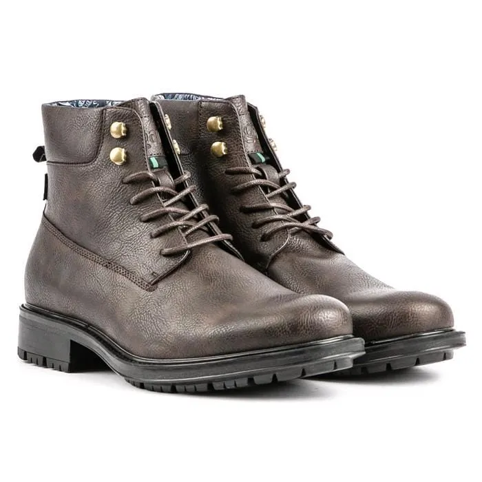 Cress Men's Vegan Leather Work Boots | Brown