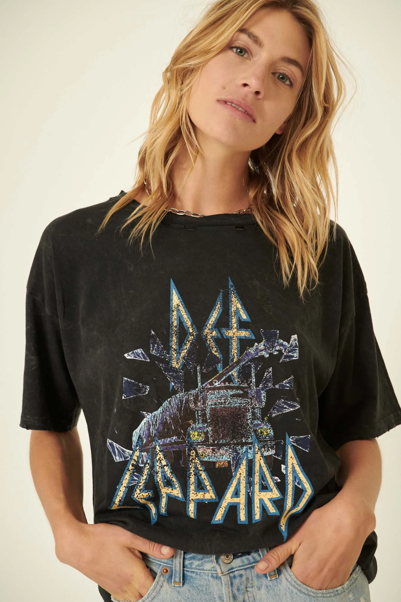 Def Leppard On Through the Night Graphic Tee