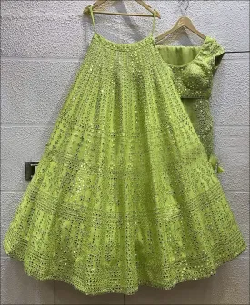 DESIGNER-PARROT-GREEN-MIRROR-LEHENGA-CHOLI