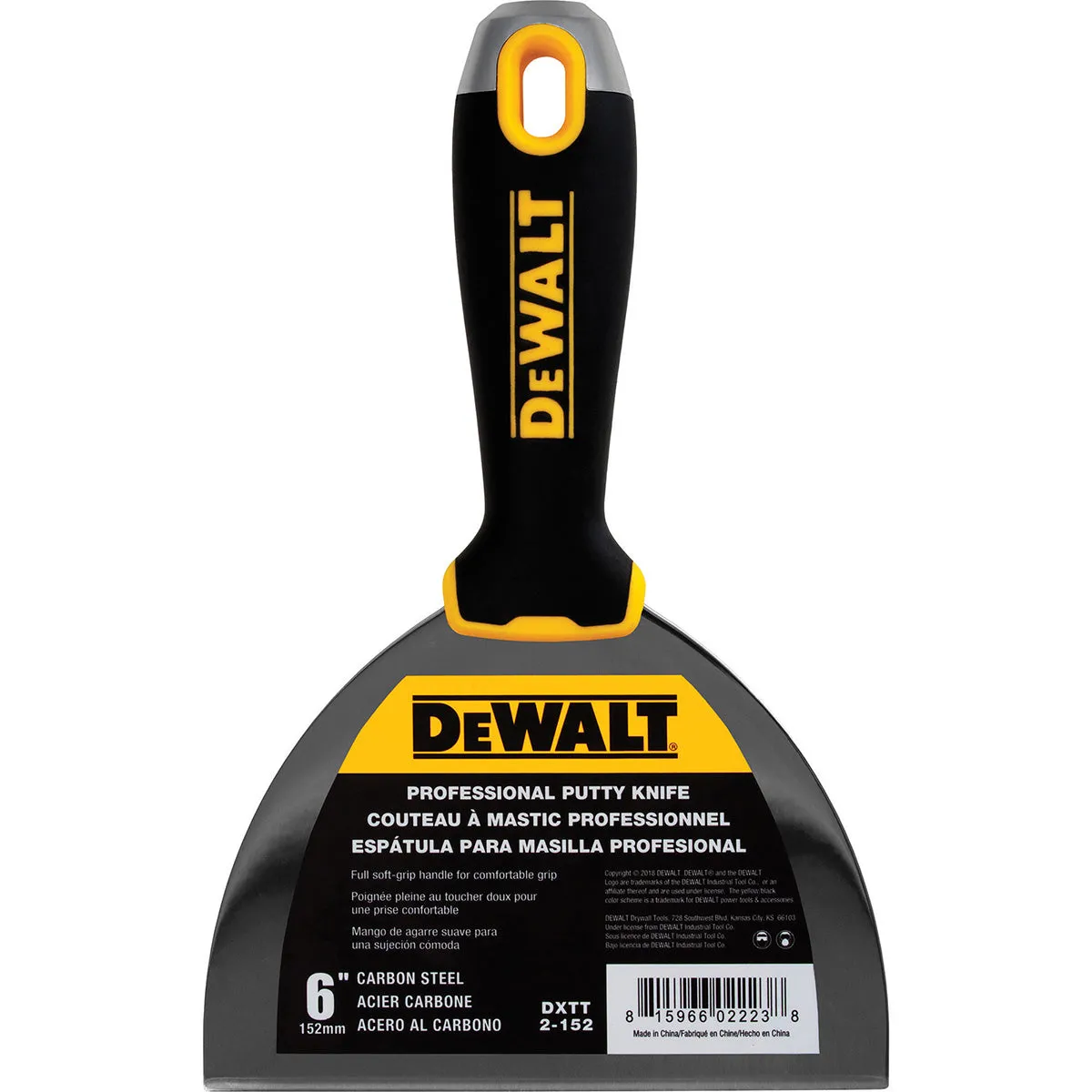 DeWalt Carbon Steel Finishing Knife with Soft Grip Handle