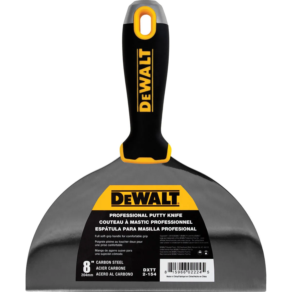 DeWalt Carbon Steel Finishing Knife with Soft Grip Handle