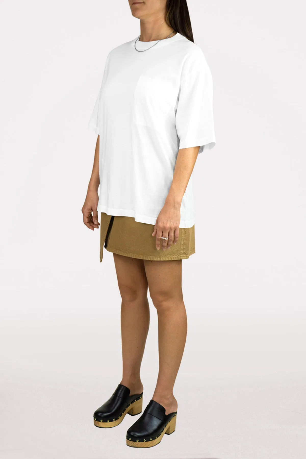 DSTLD Women's Relaxed Tee in White