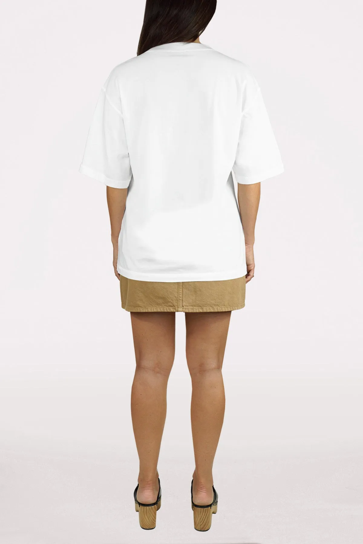 DSTLD Women's Relaxed Tee in White