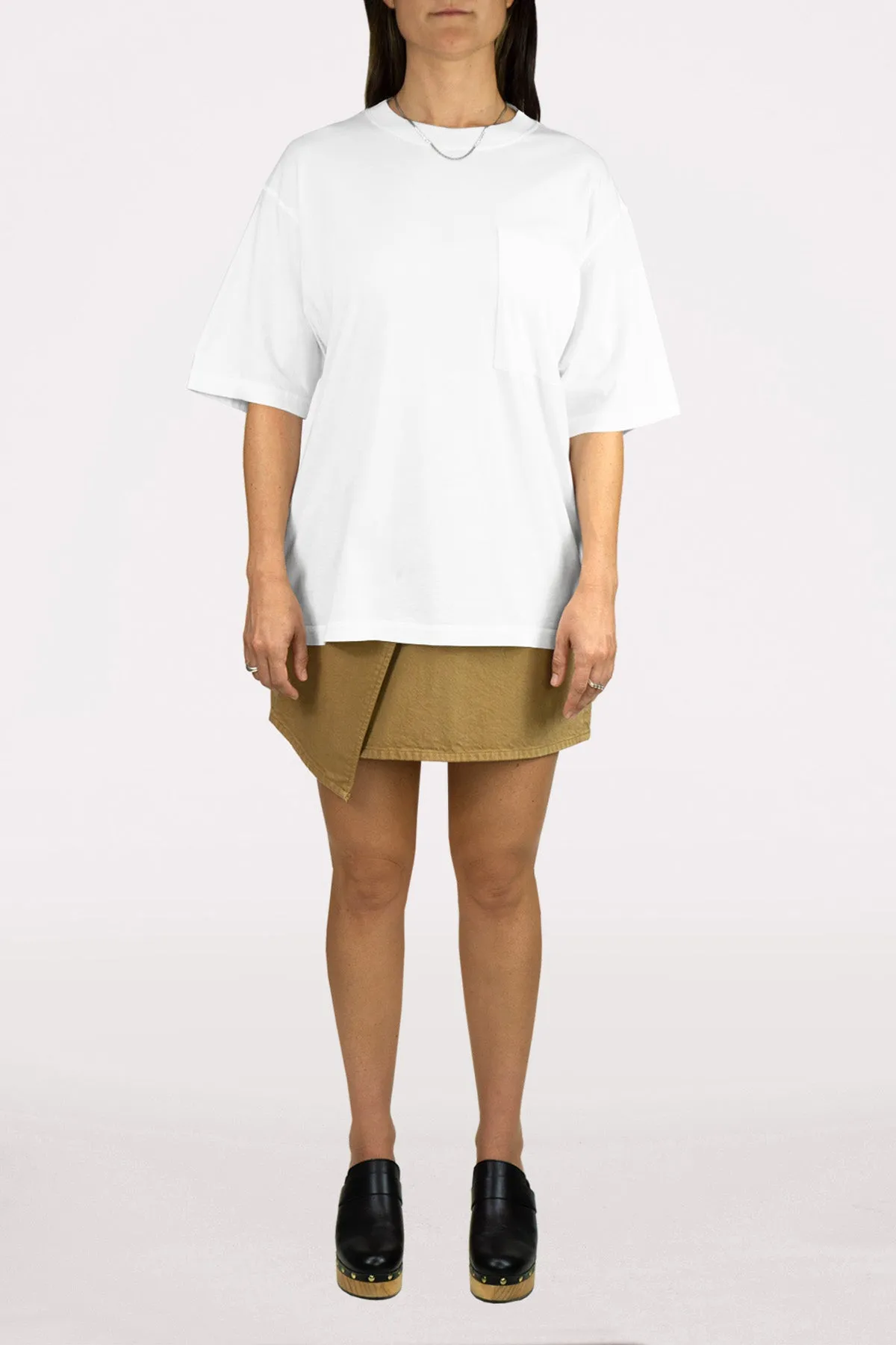 DSTLD Women's Relaxed Tee in White