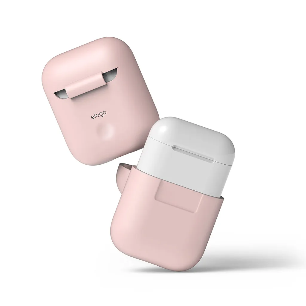 Elago 1 & 2 AirPods Silicone Case - Lovely Pink