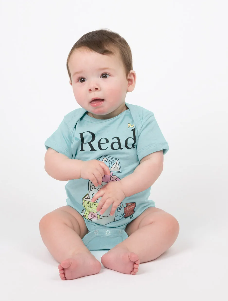 ELEPHANT & PIGGIE Read baby bodysuit