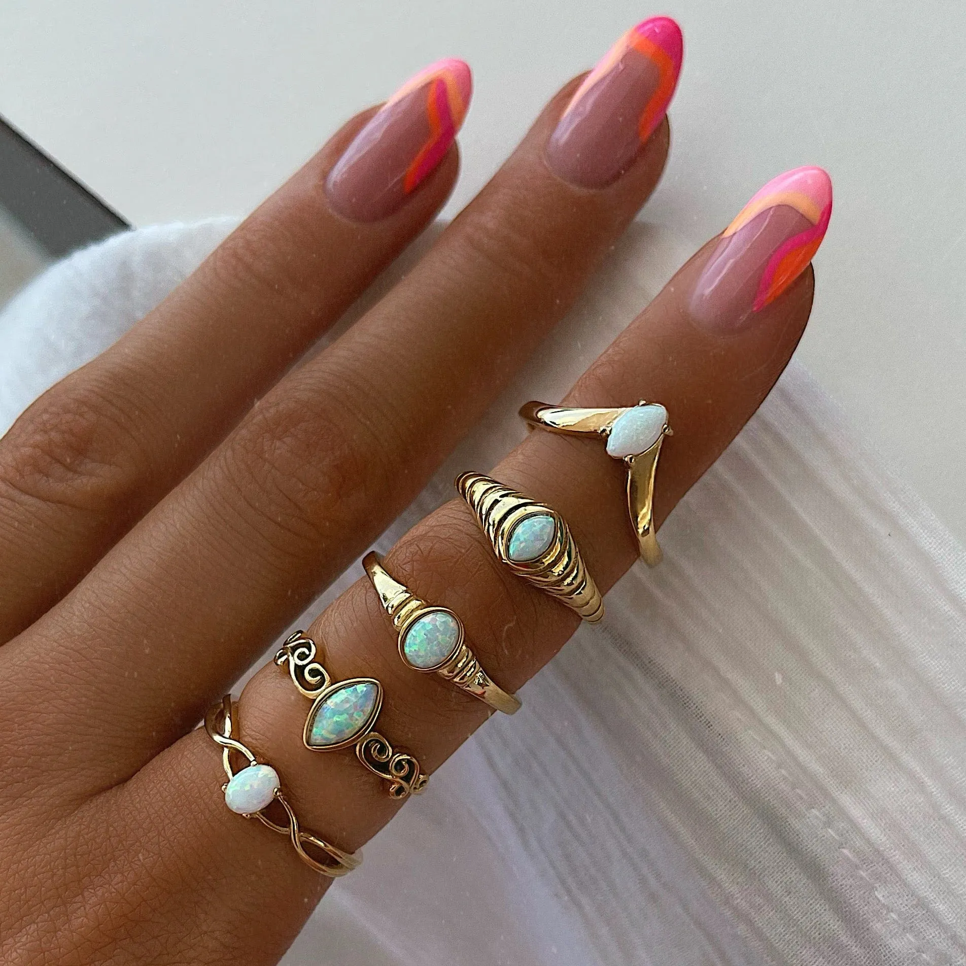 Elodie Opal Ring