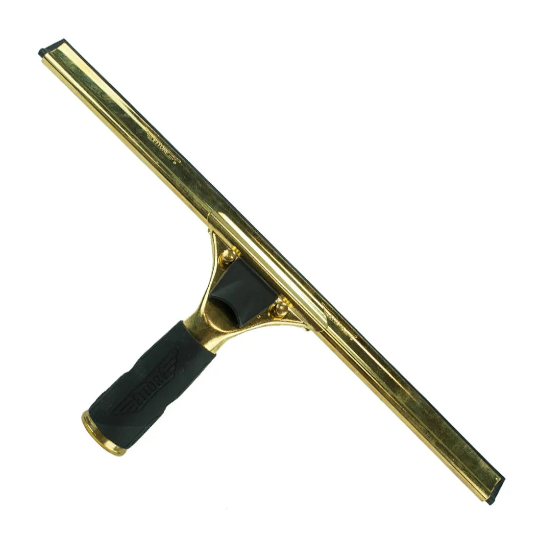 Ettore Complete Quick Release Brass with Rubber Grip Squeegee