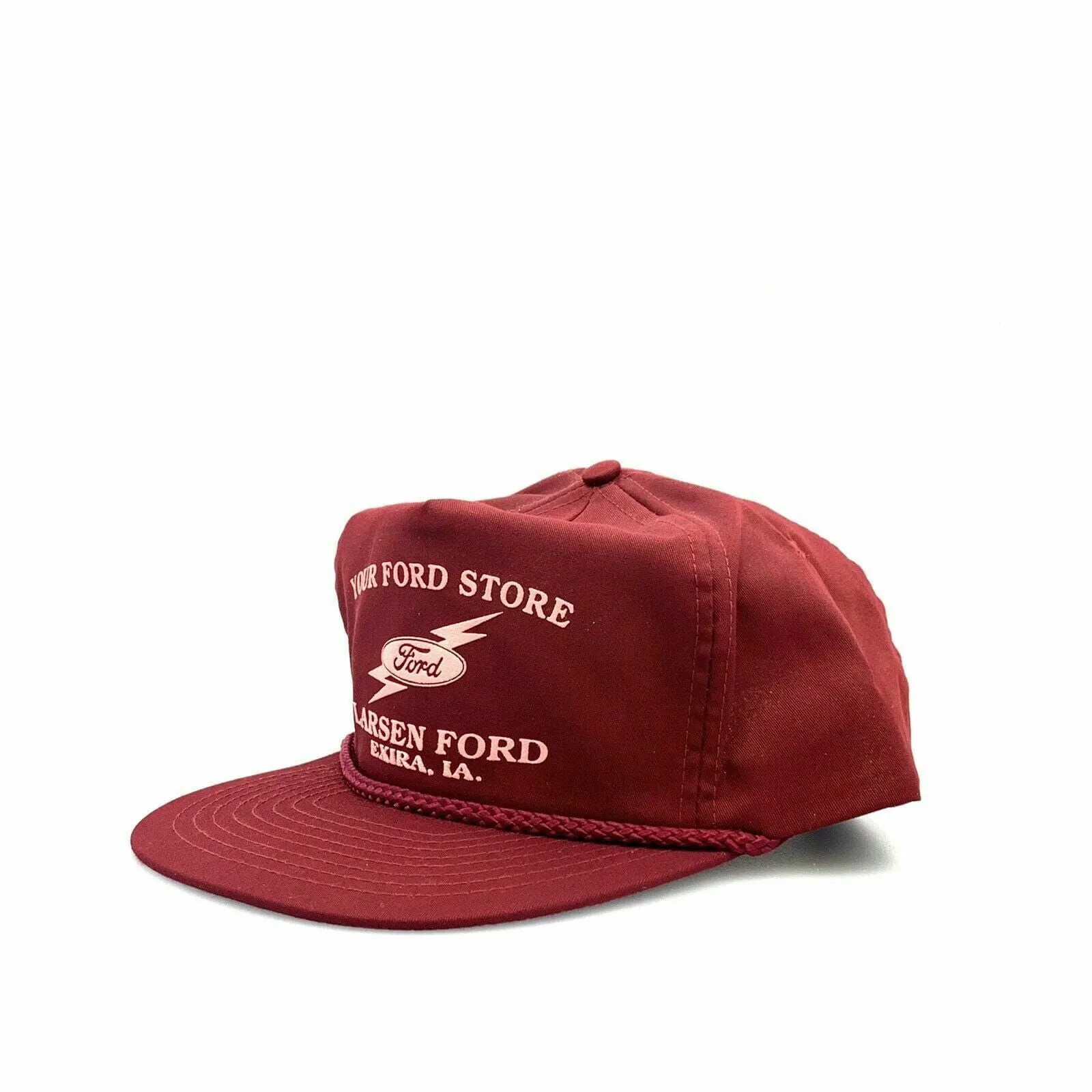 Exira, IA Larsen Ford | Nissun 5-Panel Rope Cap Color: Red | Size: OSFA