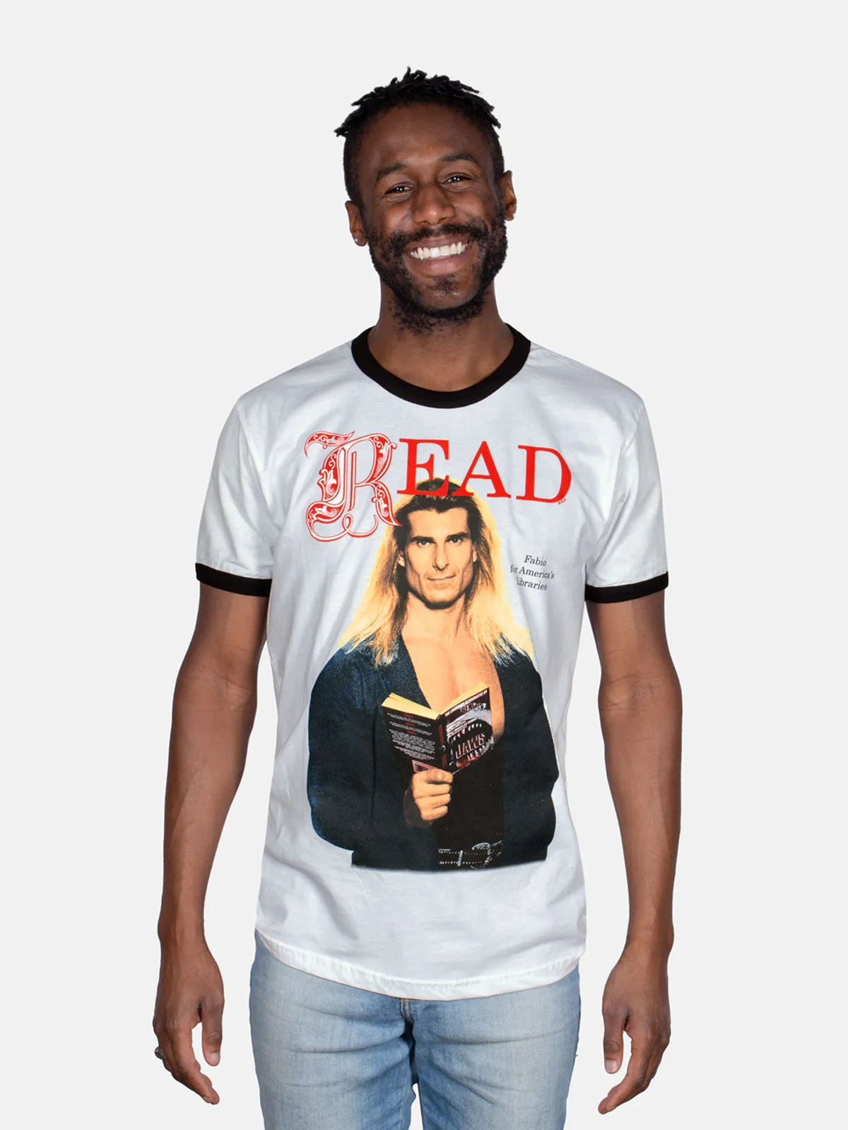 Fabio READ Unisex Ringer T-Shirt