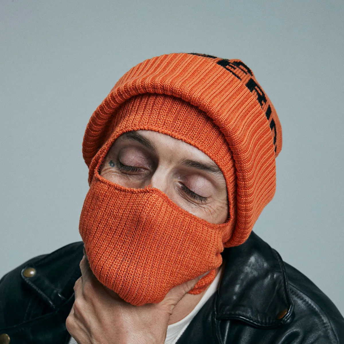 FACEMASK BEANIE - Gray