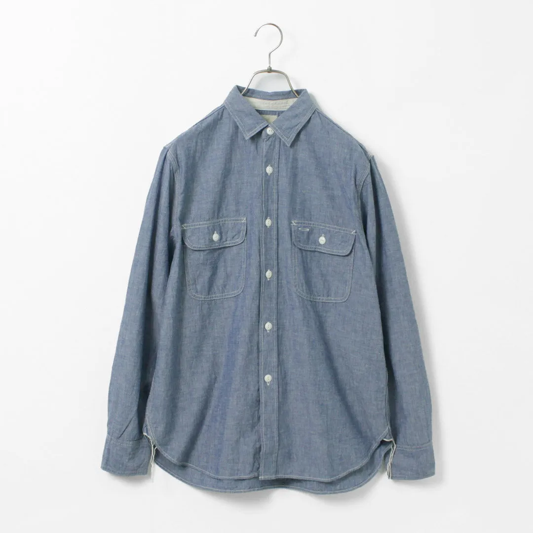 FOB FACTORY / F3494 Chambray work shirt