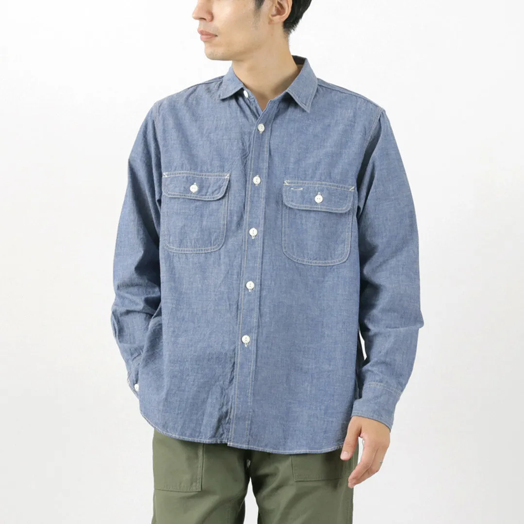 FOB FACTORY / F3494 Chambray work shirt