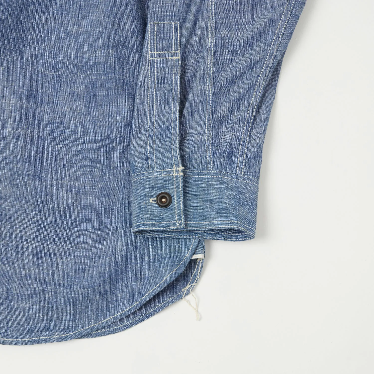 Freewheelers 2313001 'Neal' Vintage Chambray Shirt - Indigo