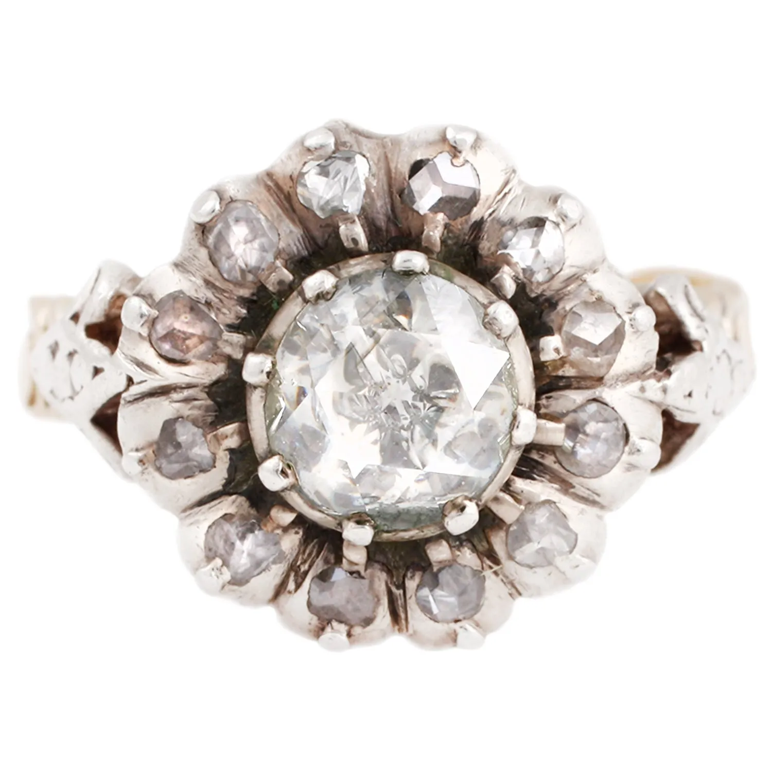 Georgian Cluster Flower Ring