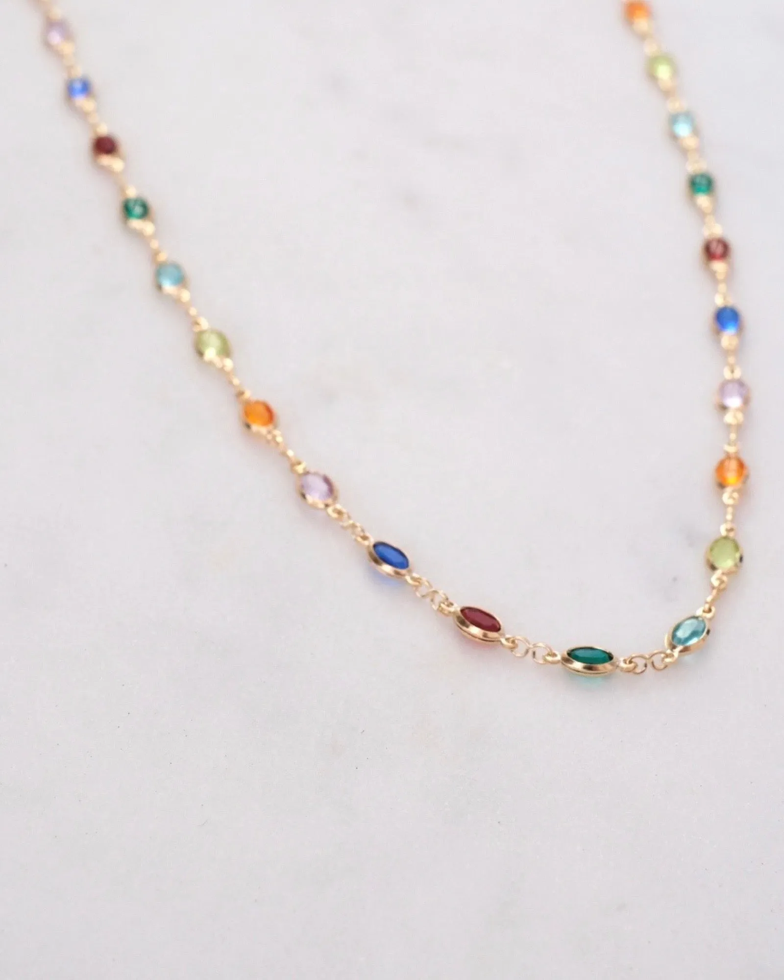 Gisela Colourful Gold Necklace