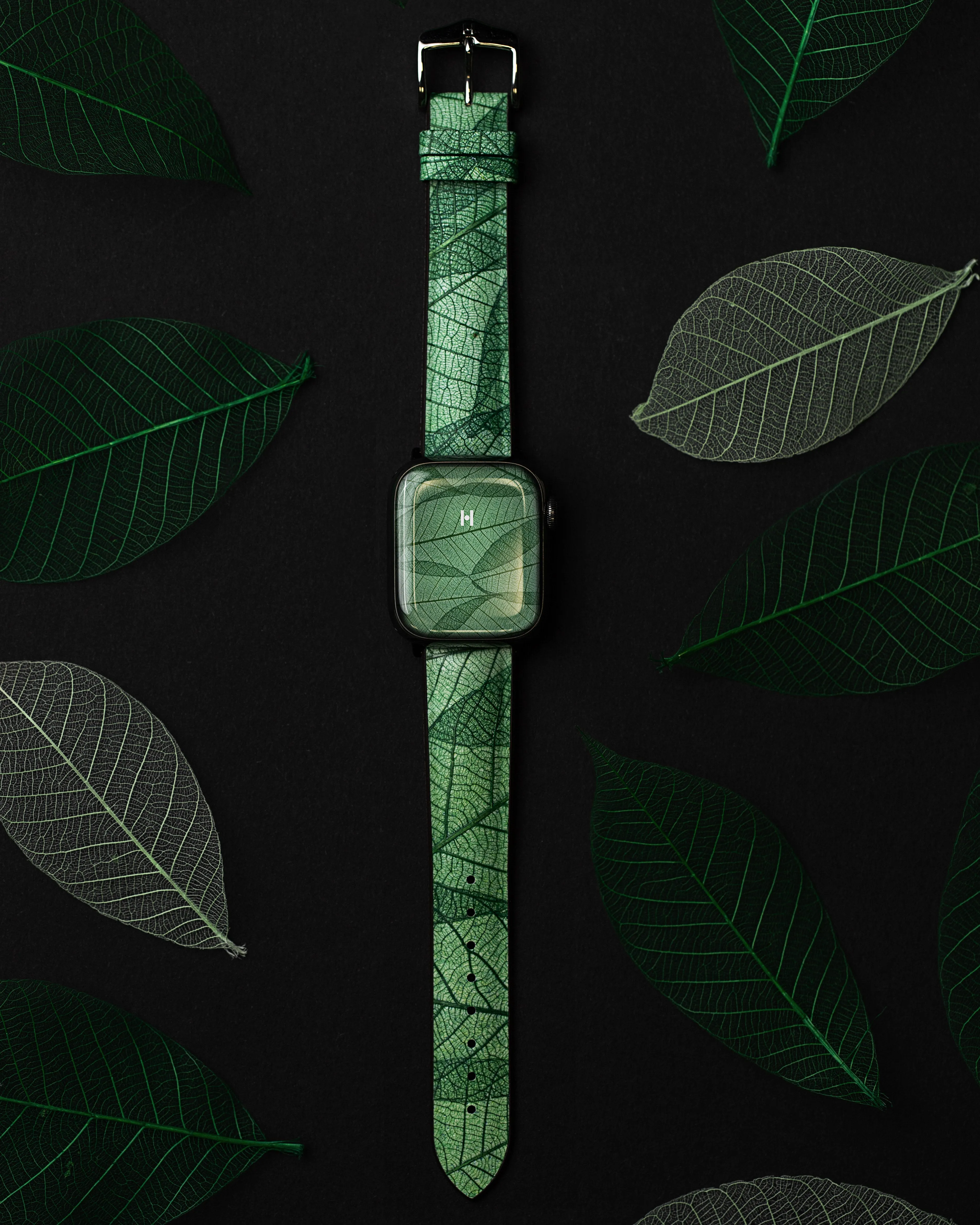 HIRSCH LEAF Vegan Watchband - Men's  092 10 46 0