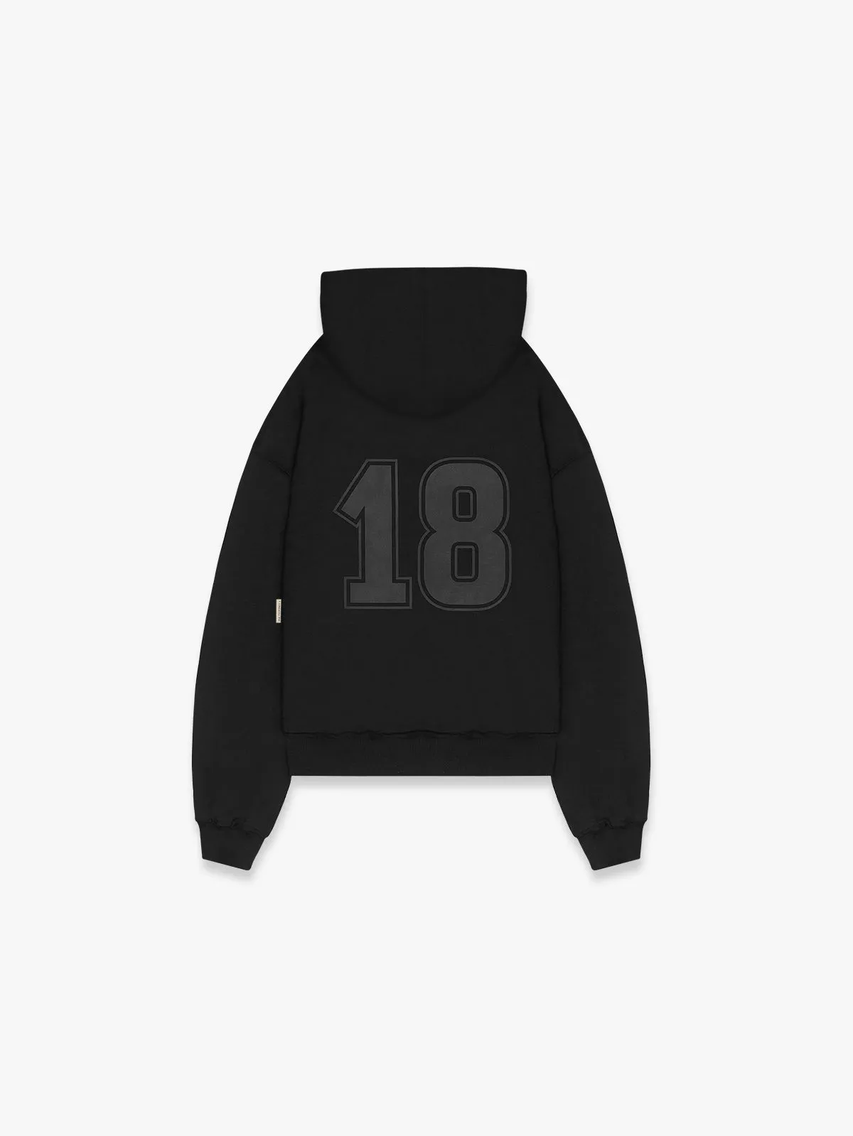 HOODIE WITH NET - BLACK