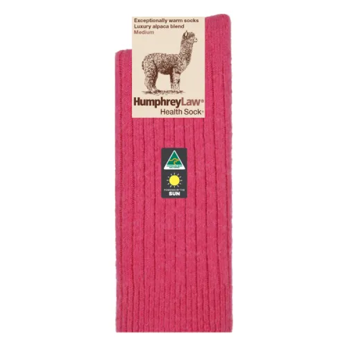 Humphrey Law Alpaca Health Socks - Fuchsia