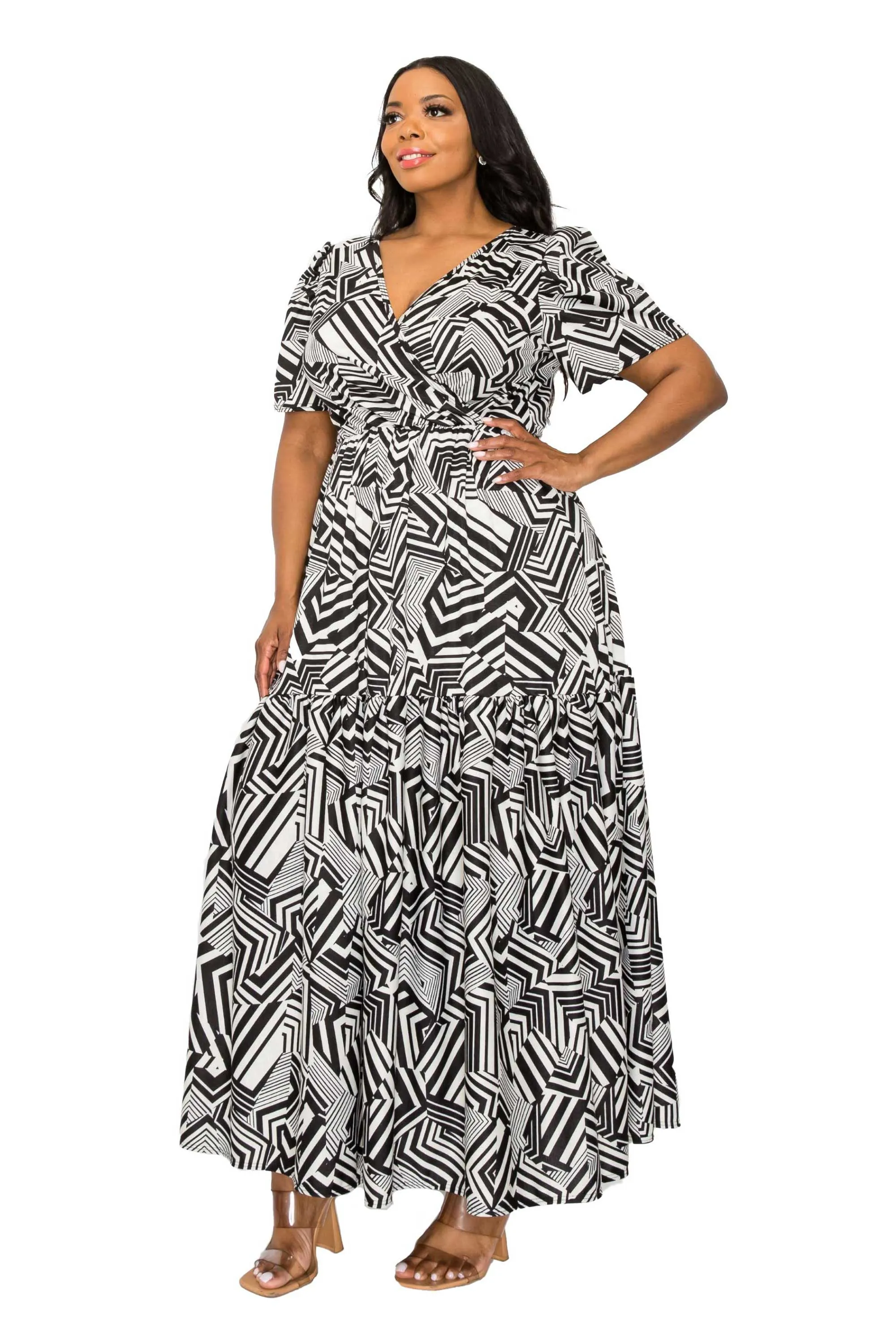 Irina Surplice Maxi Dress