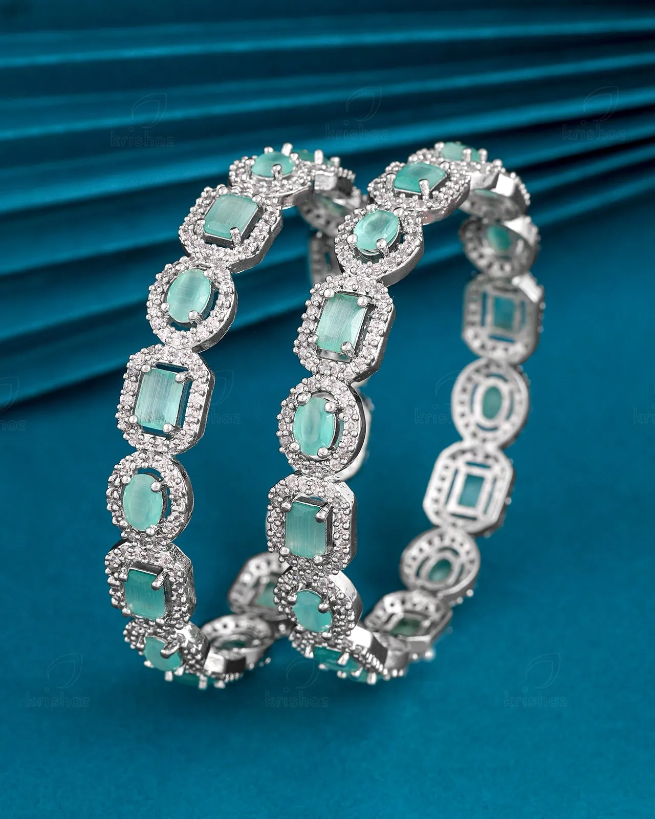 Lexi Pair Of Cz Bangles