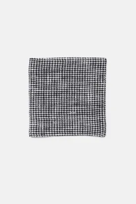 Linen Coasters - Houndstooth, Black