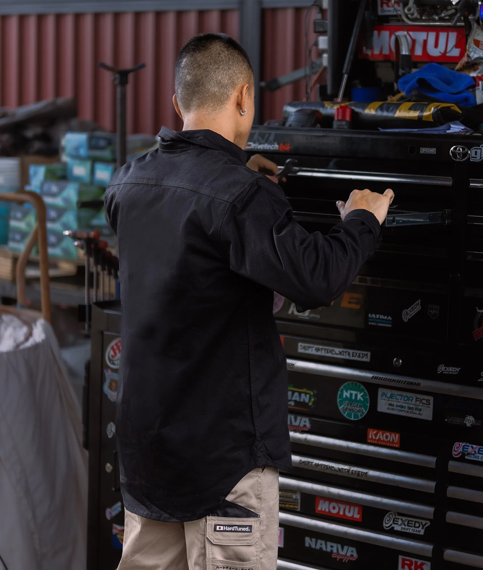 Long Sleeve Work Shirt - Black