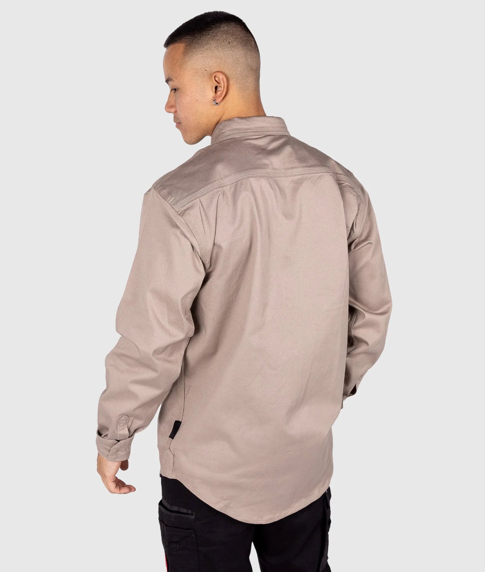 Long Sleeve Work Shirt - Tan