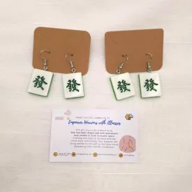 Mahjong Earrings