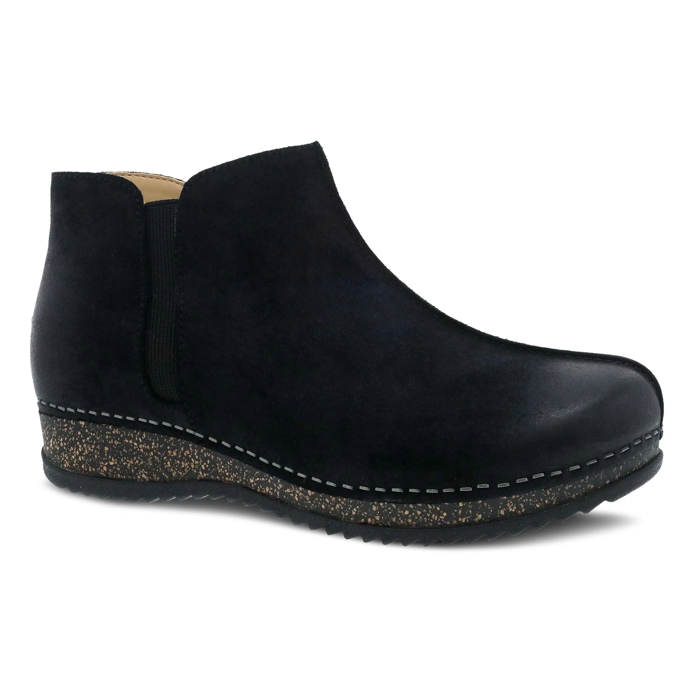 Makara Black Burnished Suede