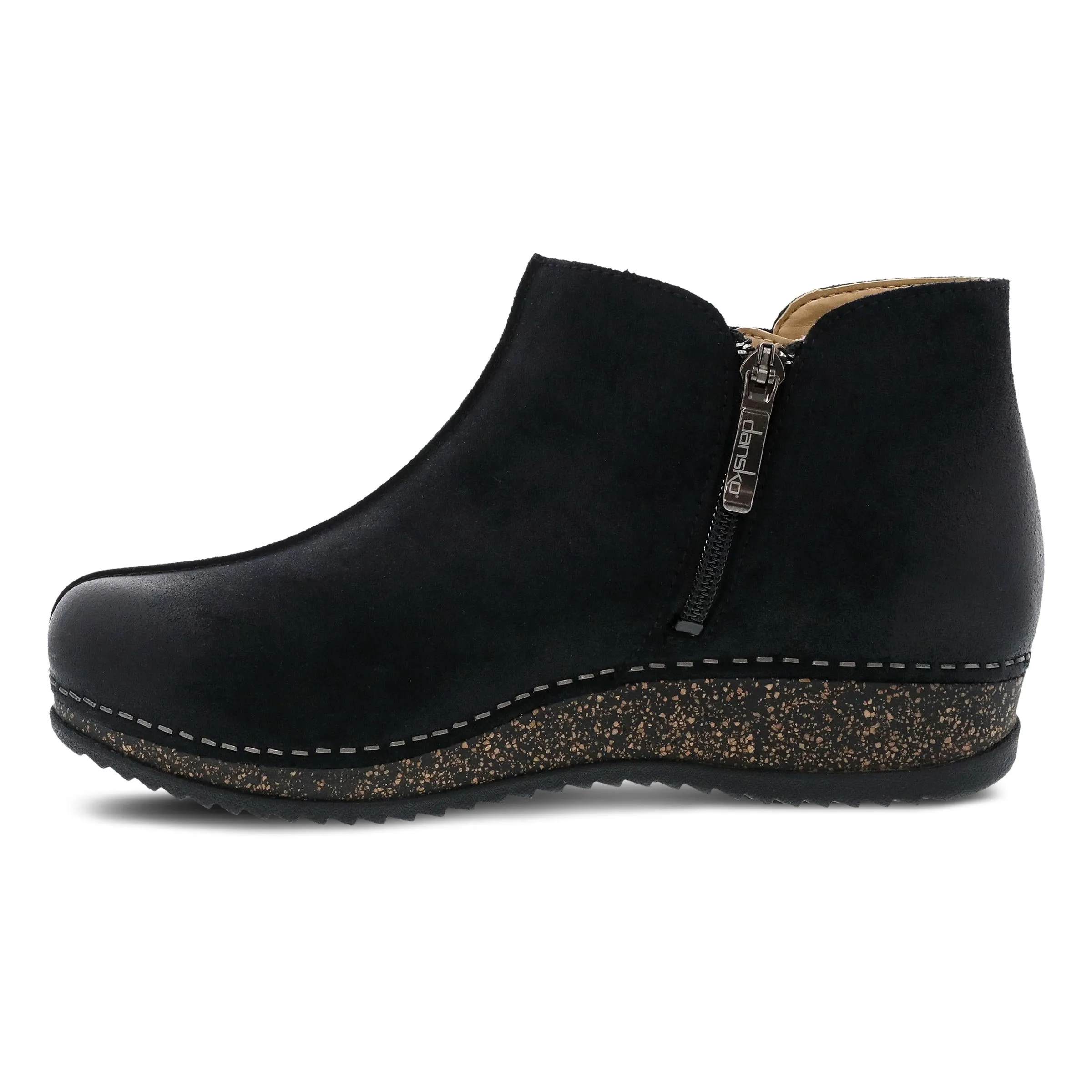 Makara Black Burnished Suede