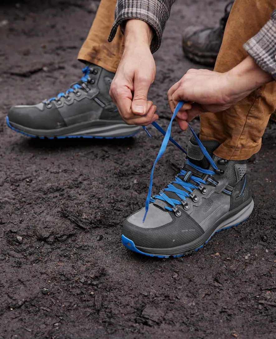 Men's Red Hook Waterproof Boot (Carbon Toe)  |  Steel Grey/Bright Cobalt