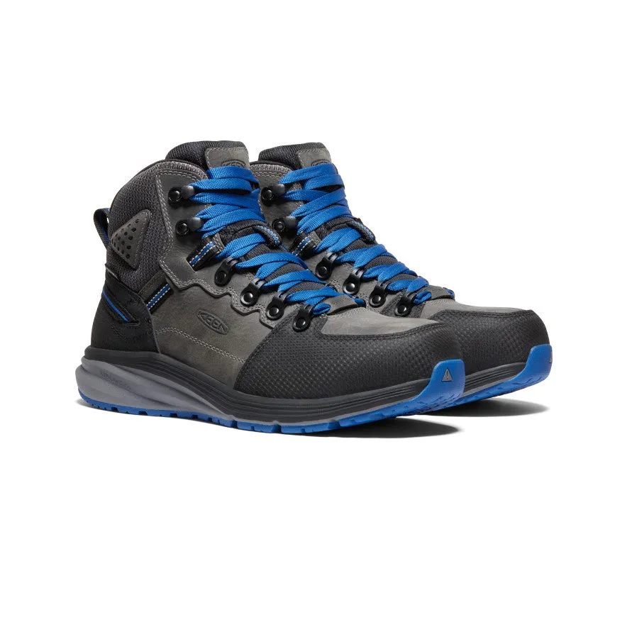 Men's Red Hook Waterproof Boot (Carbon Toe)  |  Steel Grey/Bright Cobalt