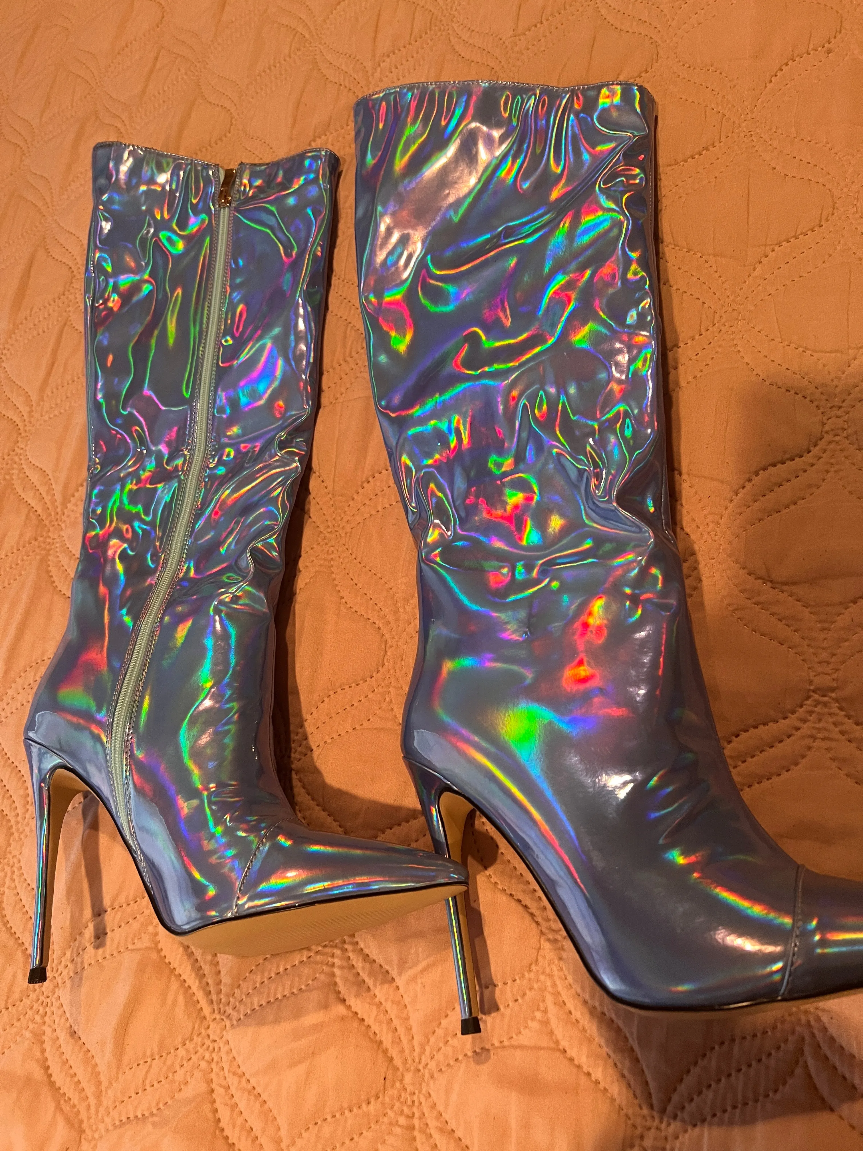 Metallic Chrome Boots (unboxed)(see other colors)