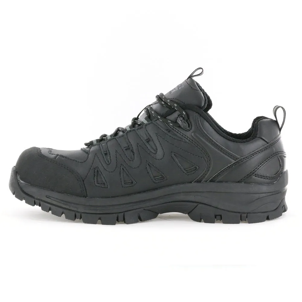 NT Work Men's Eagle Black Leather Composite Toe Athletic Work Shoe