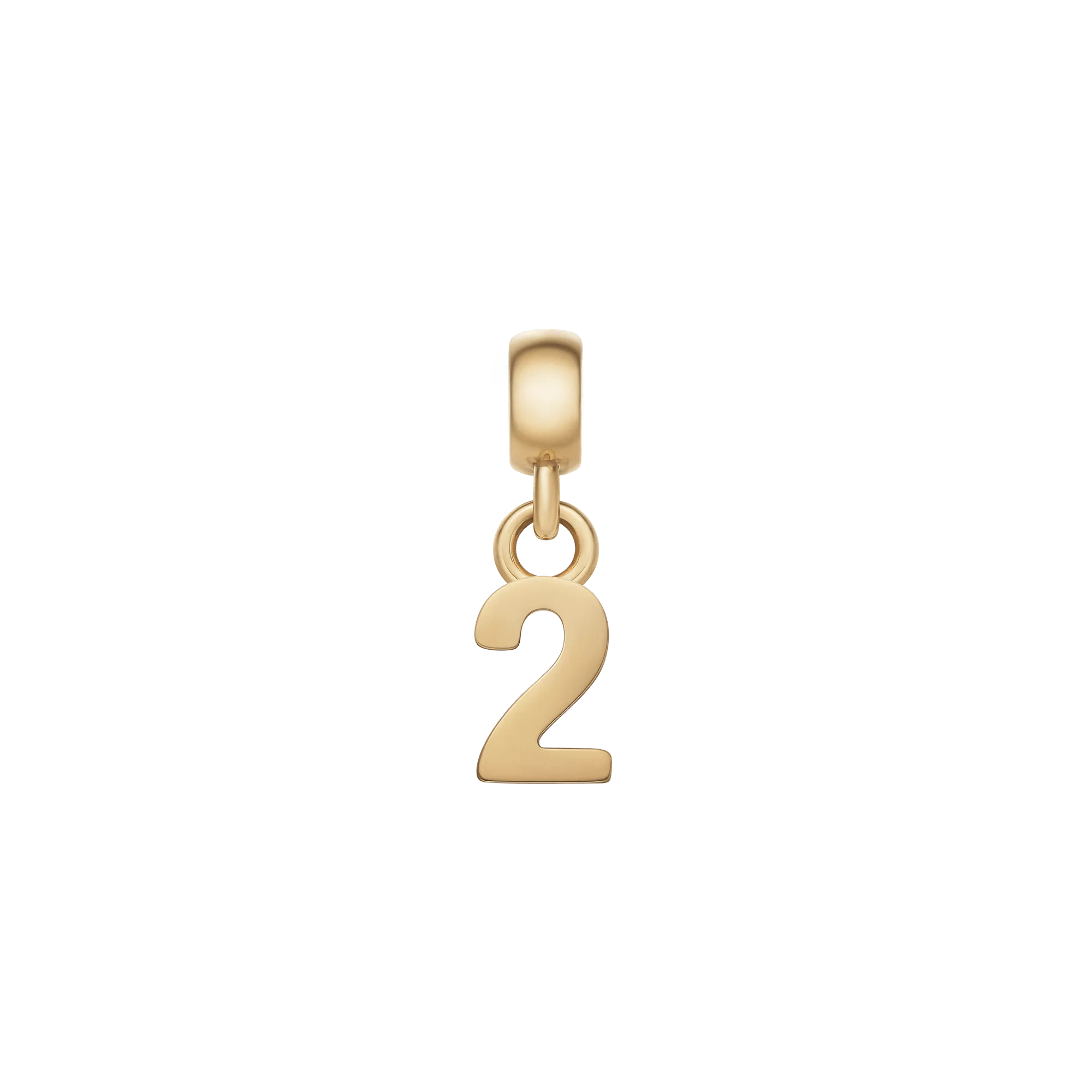 Number Charm Gold