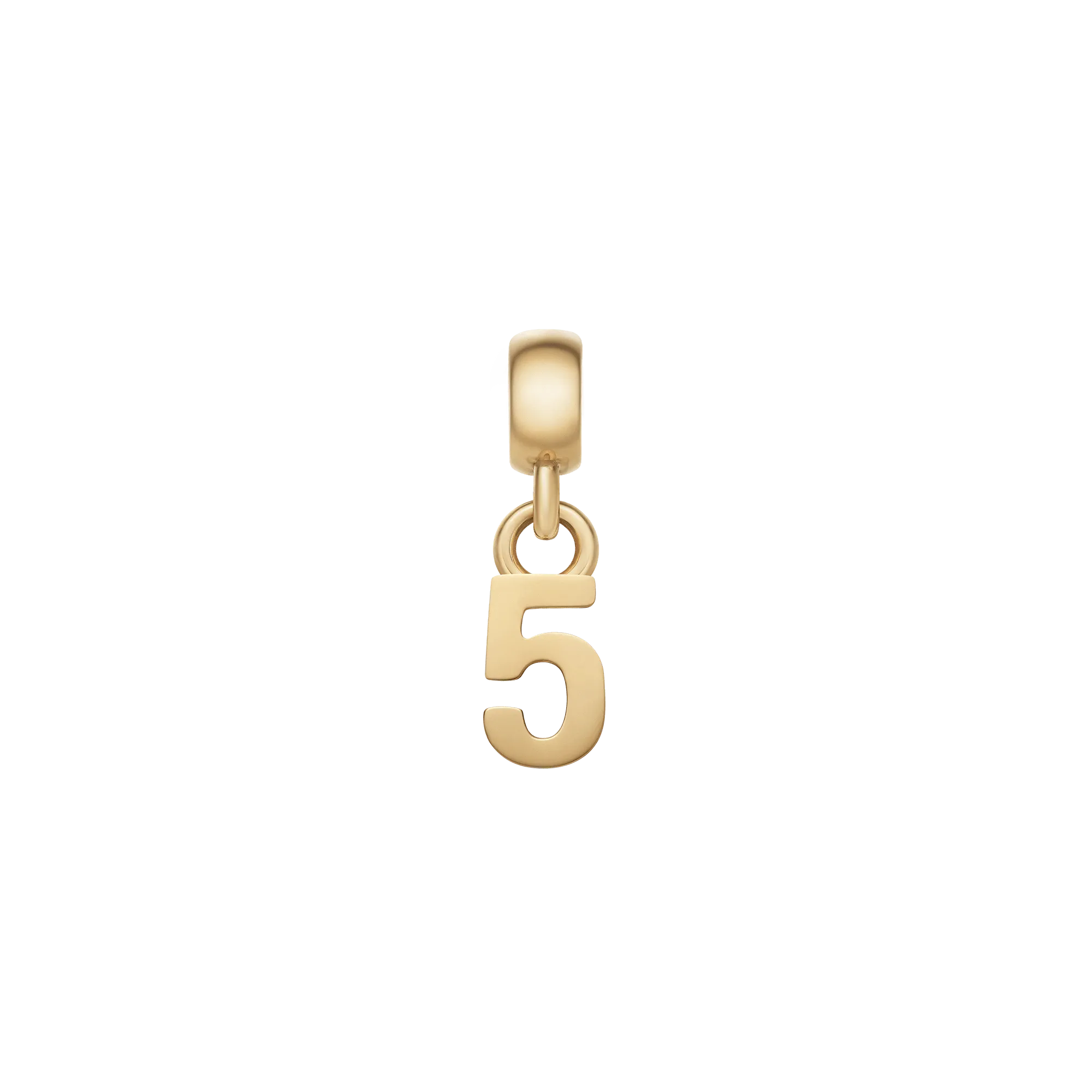 Number Charm Gold