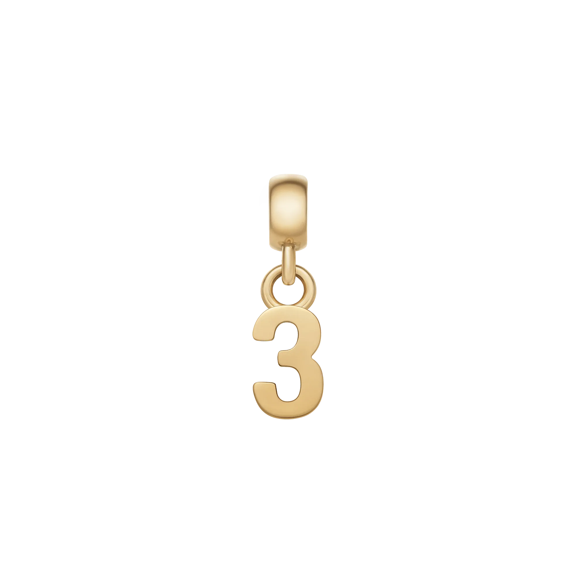 Number Charm Gold