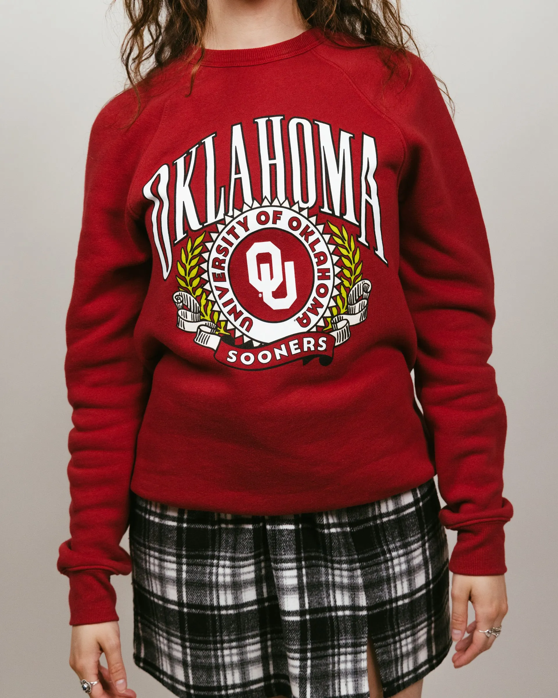 Oklahoma Sooners Laurel Cardinal Crewneck