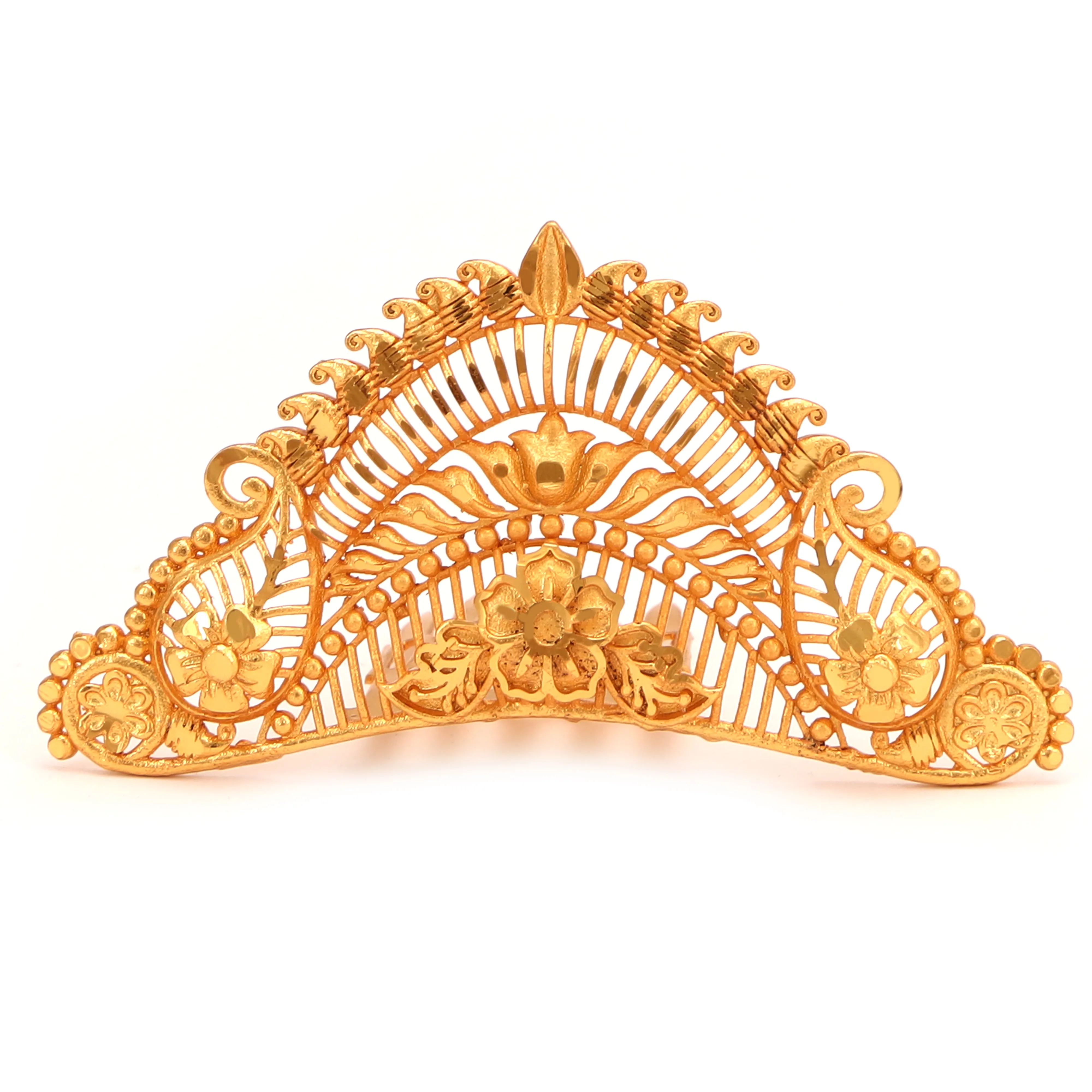 Paisley Motif Jali Work Bridal Crown