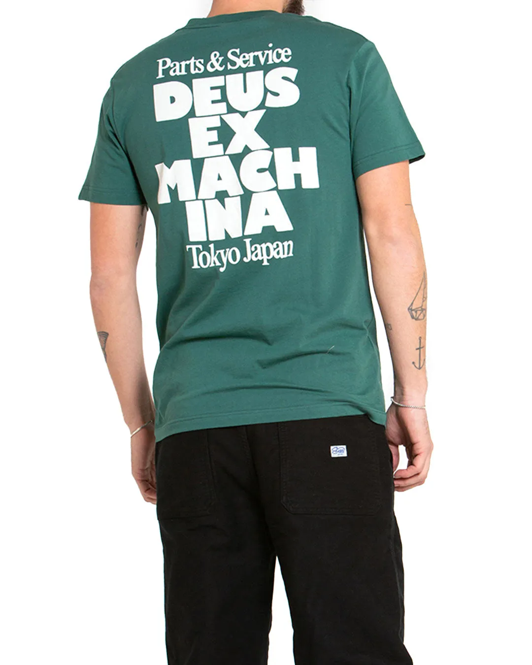 POSTAL TEE - WORK GREEN