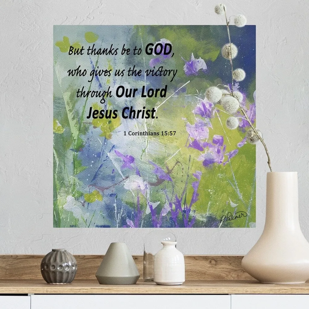 "1 Corinthians 1557 Floral" Poster Print