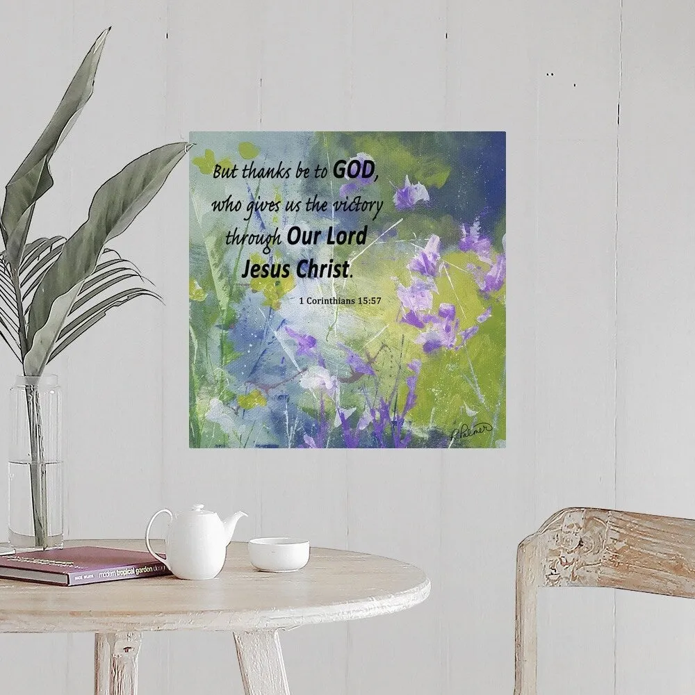 "1 Corinthians 1557 Floral" Poster Print