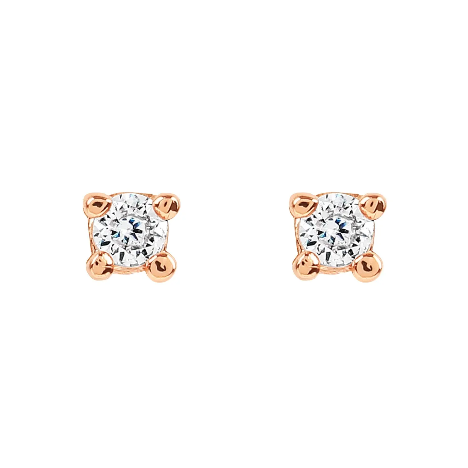 Rose Gold Basic Cubic Studs